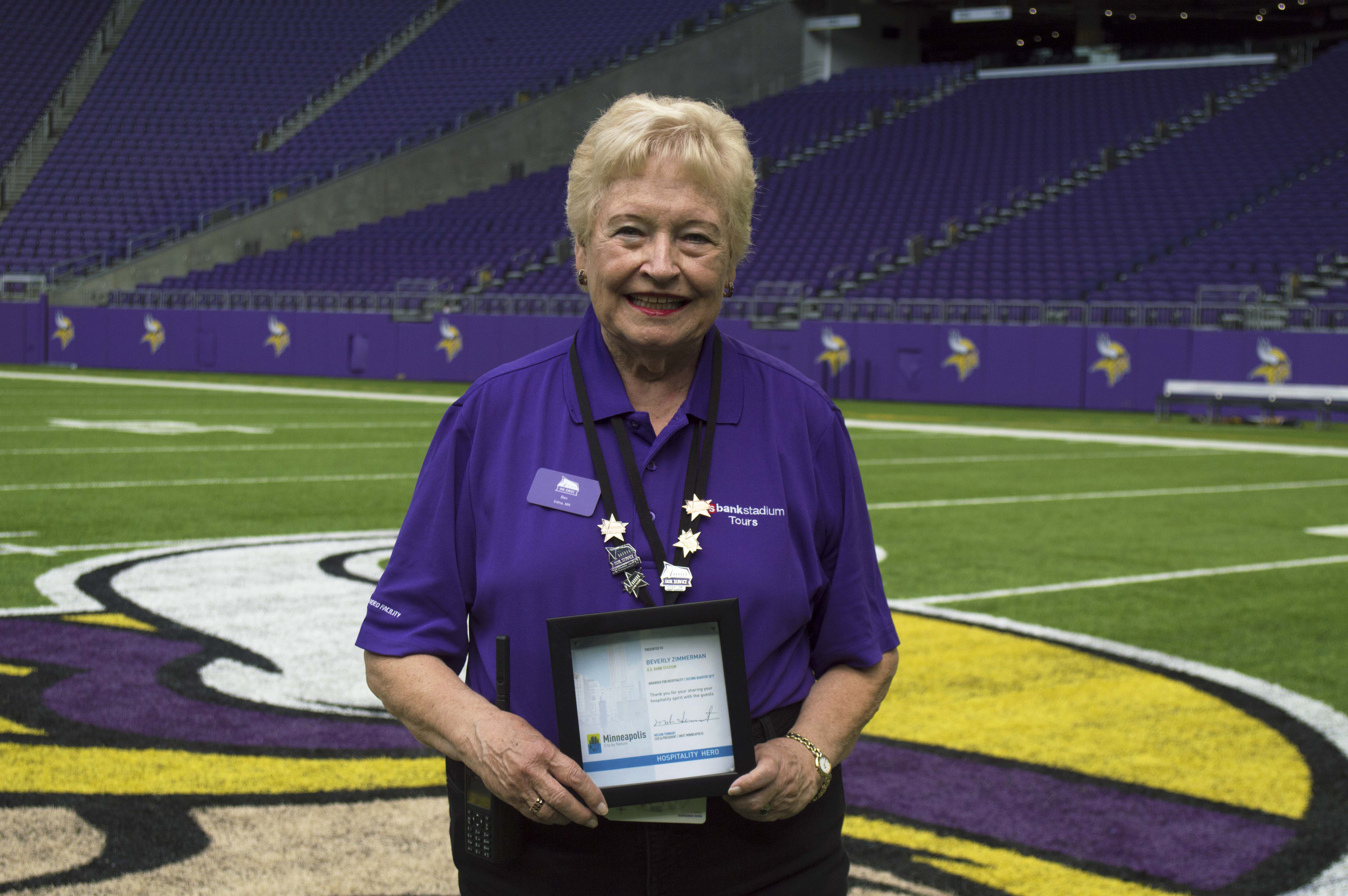 US Bank Stadium’s Beverly Zimmerman Receives Meet Minneapolis